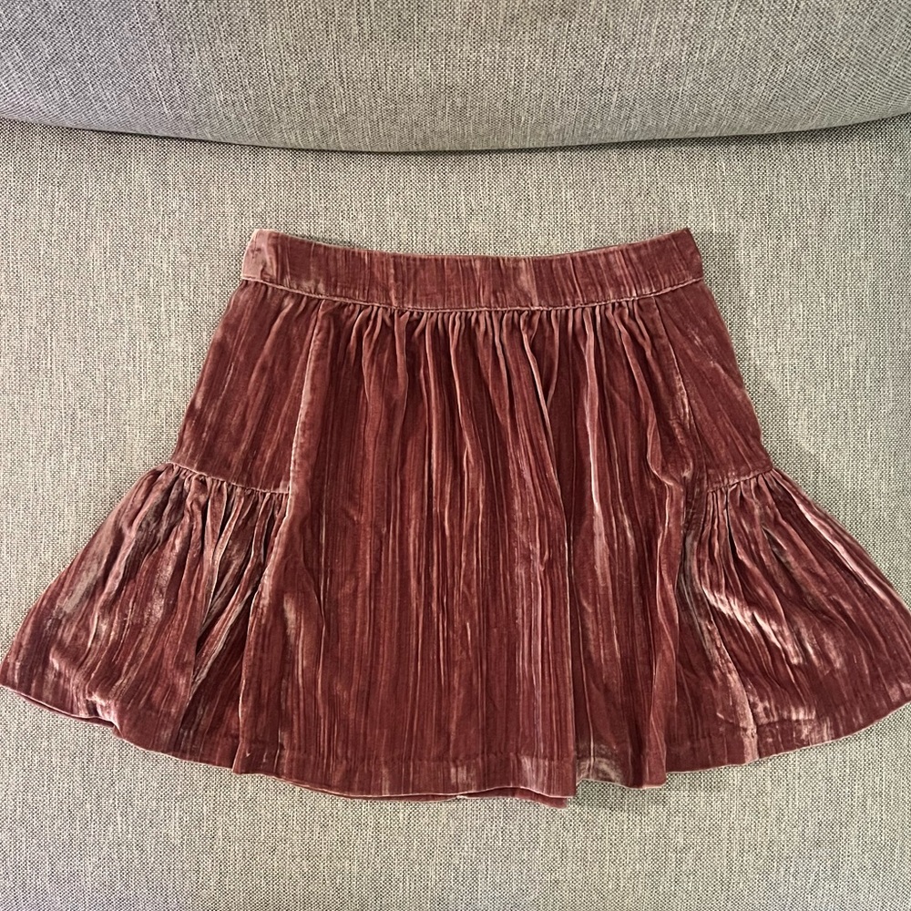 Madewell Velvet Mini Skirt